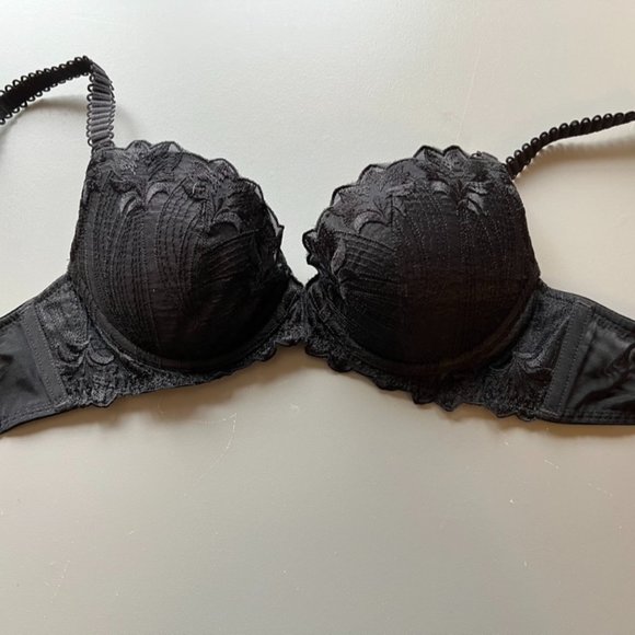 Meritlux Black lace push-up bra - Picture 1 of 6